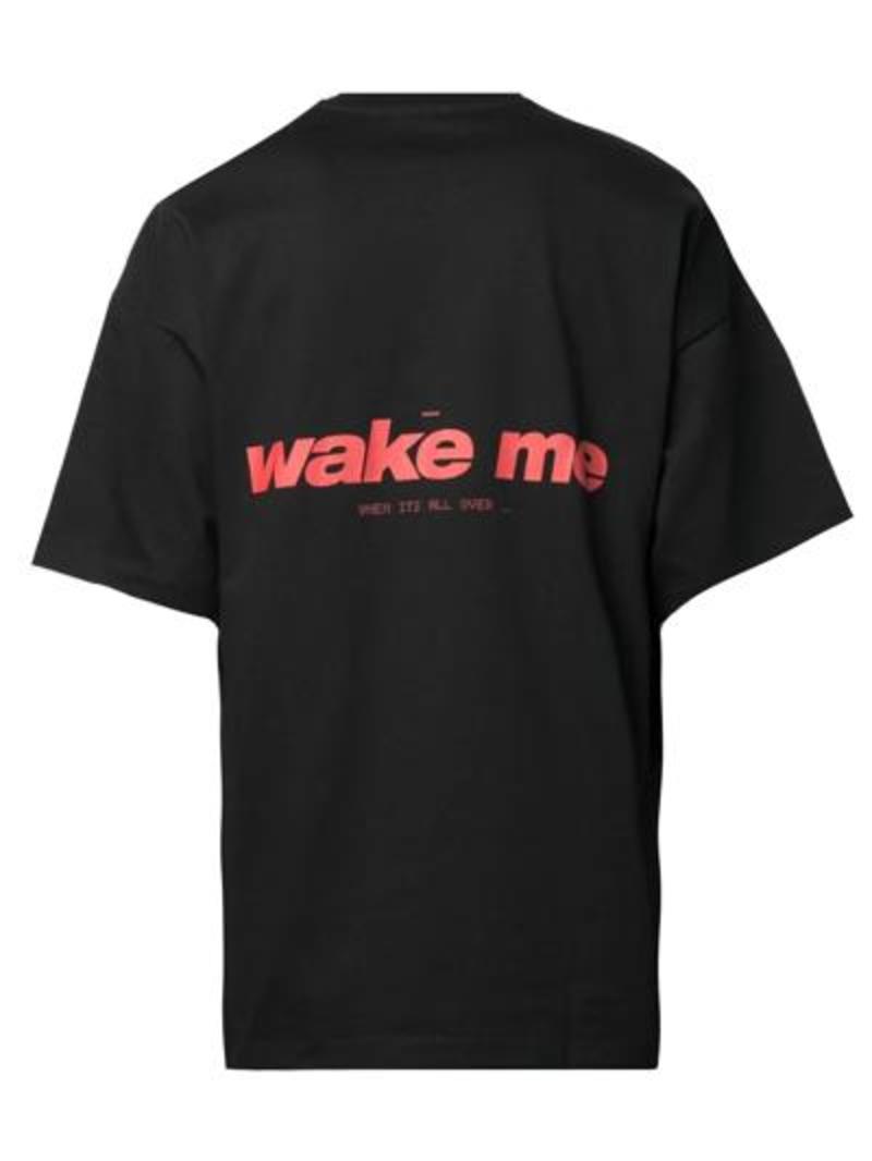 ★OAMC★ Wake Print Short Sleeve T-Shirt Black 23A28OAJ12COT OAMC Short Sleeve Tee - Black | Garmentory