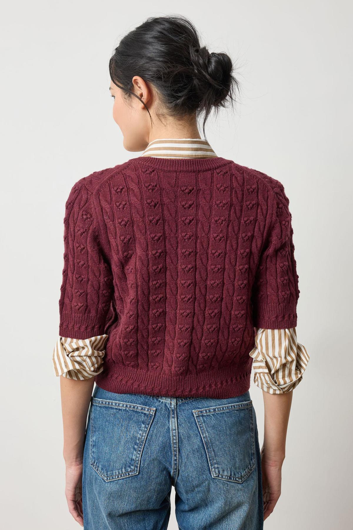 Lilla P. Short Sleeve Cardigan Sweater - Image 2 of 4