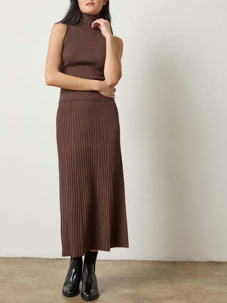 Anine Bing Zaire Skirt - Oatmeal | Garmentory