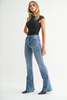 Just Black Denim The Skinny Flare Jean - Medium Denim - Thumbnail 3