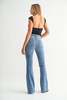 Just Black Denim The Skinny Flare Jean - Medium Denim - Thumbnail 4