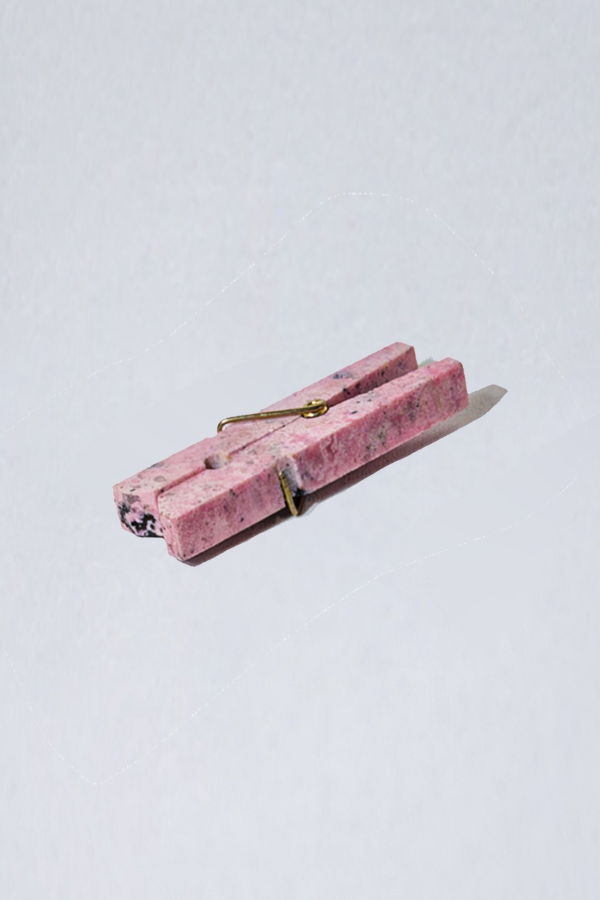 Dar Proyectos Decorative Gemstone Laundry Clip - Rhodonite Pink