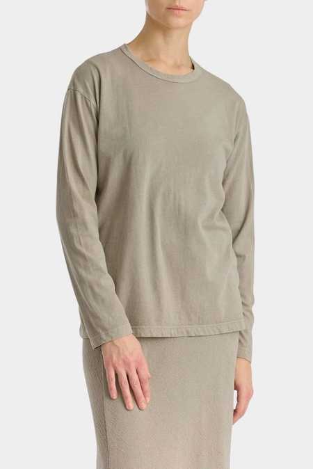 BASERANGE♡OMO LONG SLEEVETEE HEWA YELLOW Baserange Omo Long Sleeve Tee - Checked Hewa Yellow | Garmentory