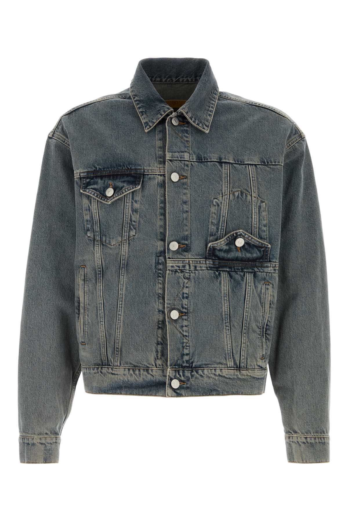 MM6 Maison Margiela Denim Jacket - Light Grey | Garmentory