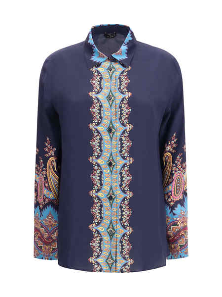 Tシャツ・カットソー ETRO Viscose and silk shirt with iconic motif ETRO Viscose and silk shirt with iconic motif - Shirts