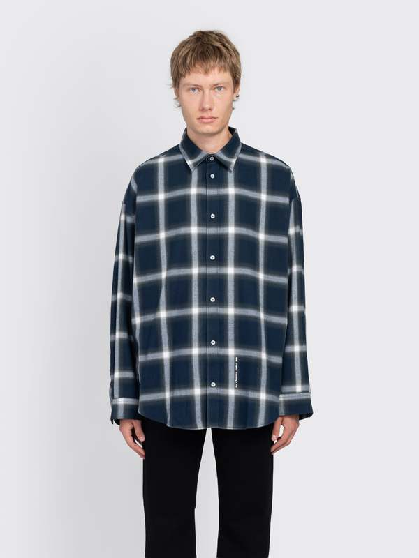 Acne Studios Button-Up Shirt - Navy Multi