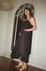 Sayaka Davis Asymmetrical Hem Dress - Black - Thumbnail 8