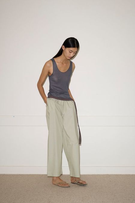 【 SAGE NATION 】 BOX PLEAT TROUSER - SAND Sage Nation Box Pleat Trouser - Sand | Garmentory