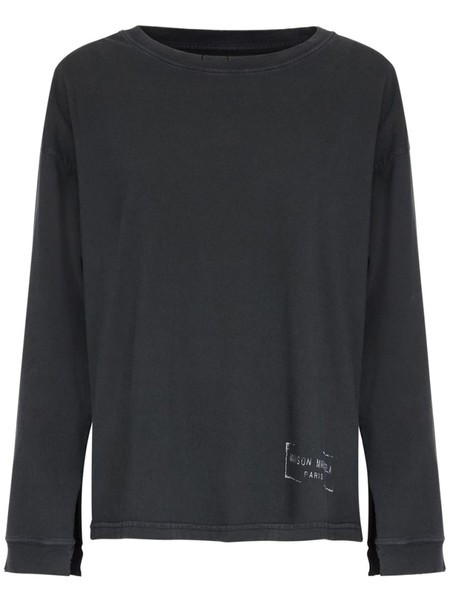 スウェット・トレーナー MAISON MARGIELA DARK GREY COTTON SWEATSHIRT Maison Margiela MAISON MARGIELA Crewneck （Charcoal） -FASCINATE