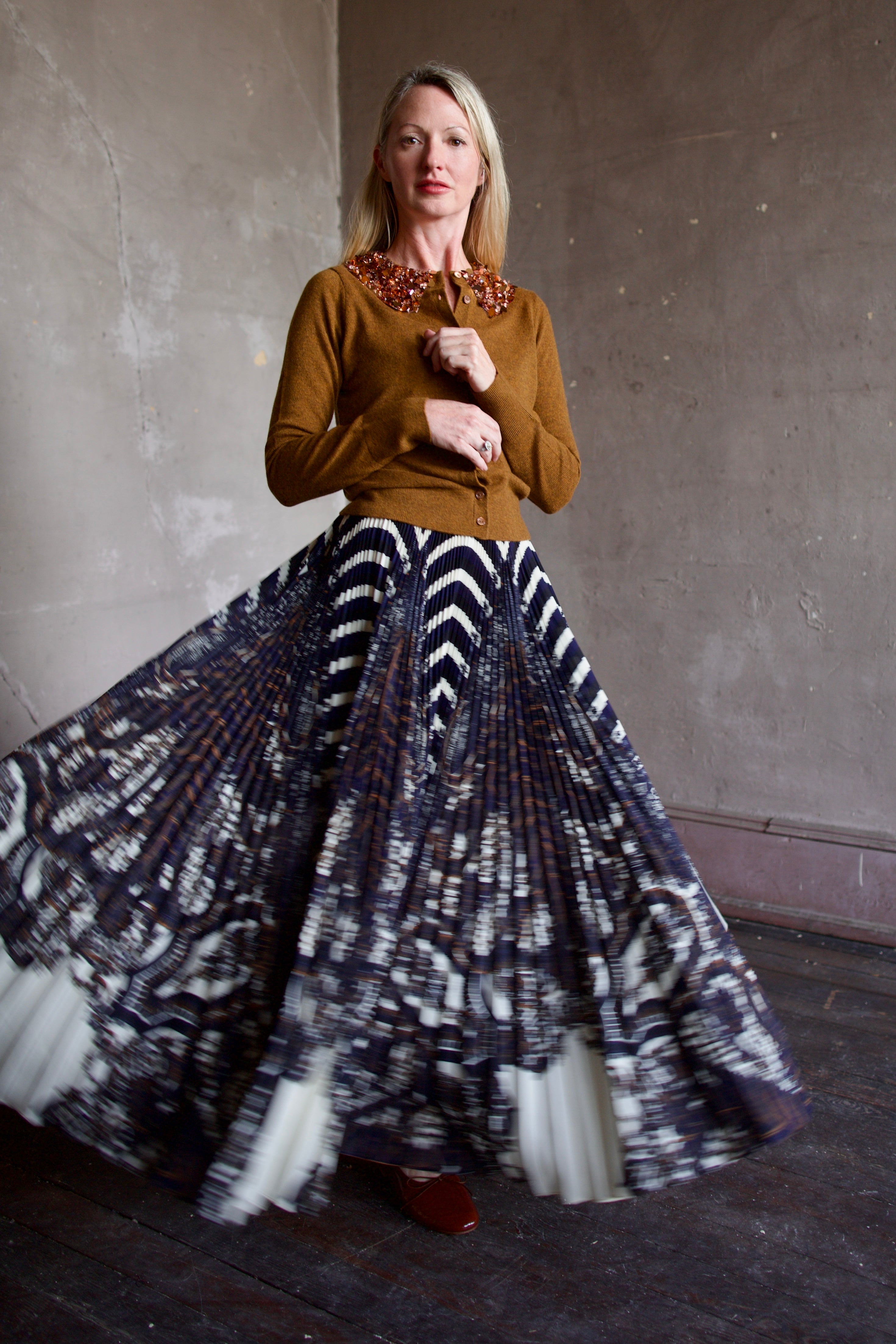 Ulla Johnson Shayna High Waist Pleated Midi Skirt | Garmentory