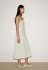 Deiji Studios Linen Strap Dress Pastel Pistachio Dress - Thumbnail 5