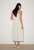 Deiji Studios Linen Strap Dress Pastel Pistachio Dress - Thumbnail 7