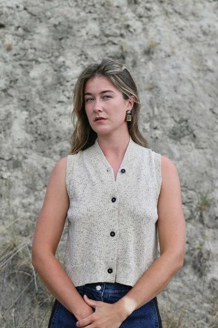 Aseedoncloud Tea Garden Vest - Beige | Garmentory