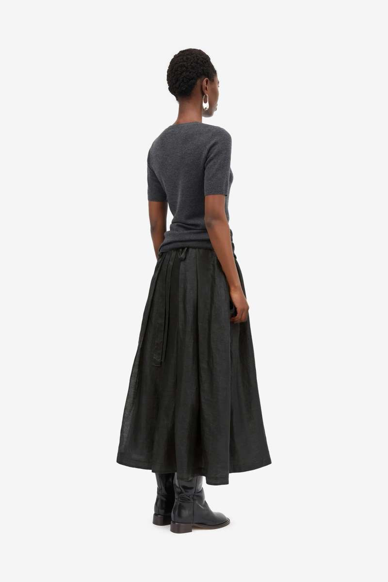 Mark Kenly Domino Tan Nova Light Ramie Dress