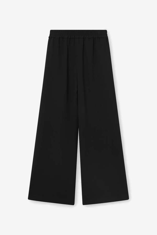 Mark Kenly Domino Tan Palmira Crepe Georgette Pants