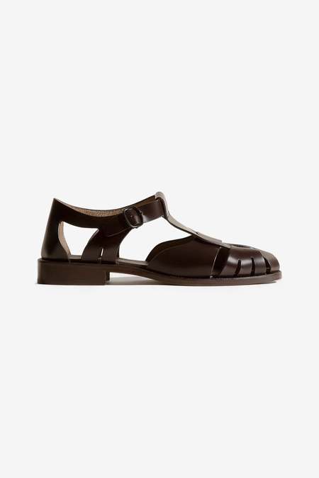 Hereu Clava Glossy Crinkled Sandal - Lavender | Garmentory