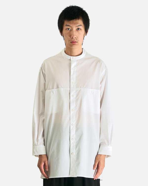 Yohji Yamamoto Pour Homme Chain ST No Collar B Shirt