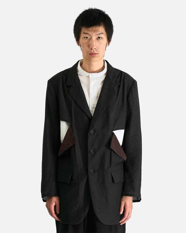 Yohji Yamamoto Pour Homme Cut-Off Detail Jacket
