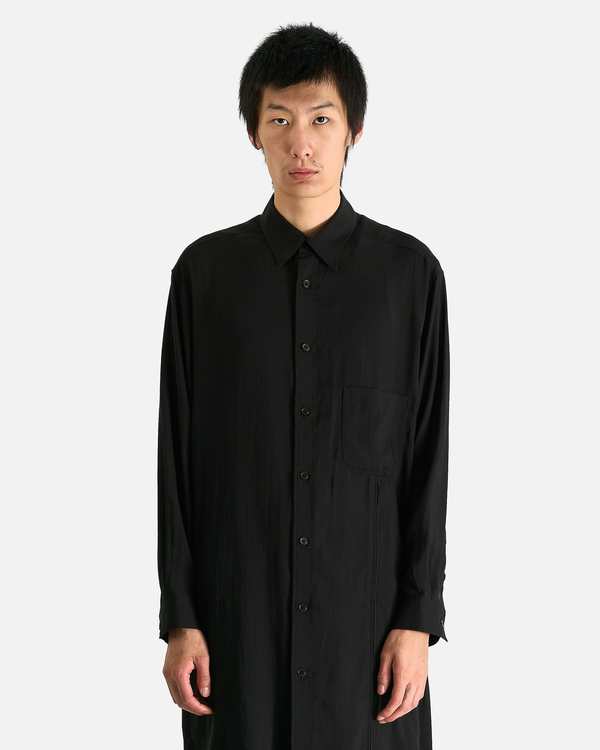 Yohji Yamamoto Pour Homme Zip & Button Detail B Shirt