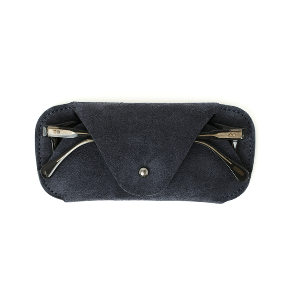 MAKR Eyewear Sleeve V3 - Navy Suede