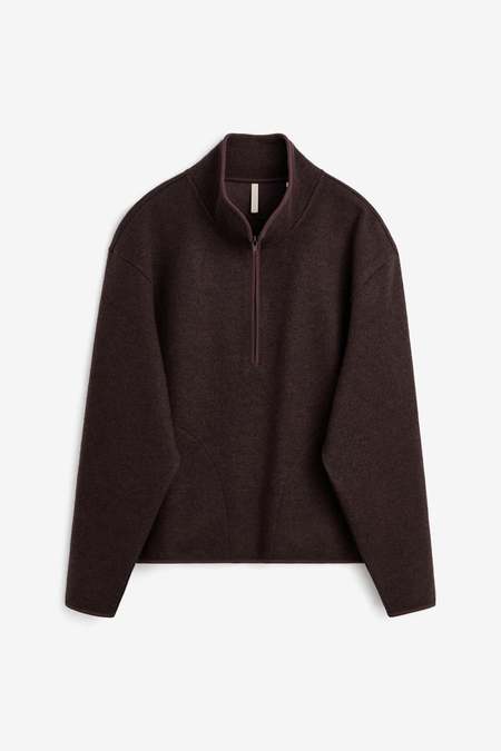 sacai Gonz Multi Patch Nylon Twill X Knit Sweater - Black