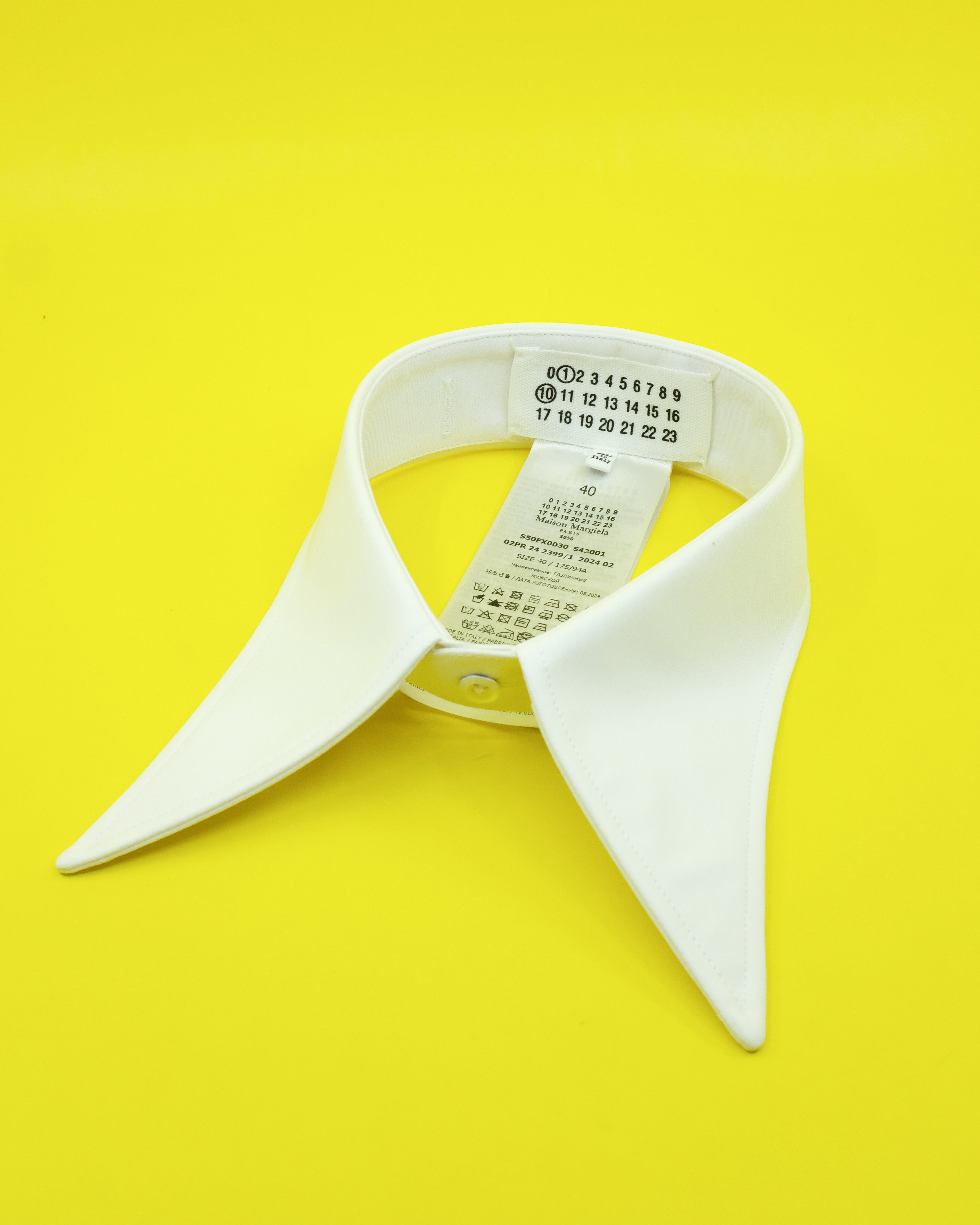 Maison Margiela Cotton Poplin Collar - White | Garmentory