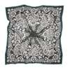 Last Chance Textiles Silk Twill Scarf - Blossom in Iron - Gray - Thumbnail 1