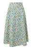 Erdem A-Line Midi Skirt - Abstract Rose Pale Cerulean - Thumbnail 6