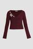Erdem Cropped Cardigan - Nightshade - Thumbnail 8