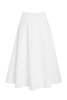 Brandon Maxwell Knox Low Slung Circle Skirt - White - Thumbnail 4