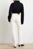 Brandon Maxwell Rowe Cropped Henley w/ Macaroon Buttons Henley - Thumbnail 4