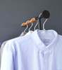 Yamazaki Home Leaning Clothes Hanger - Steel + Wood - Thumbnail 12