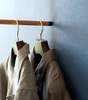 Yamazaki Home Leaning Clothes Hanger - Steel + Wood - Thumbnail 13