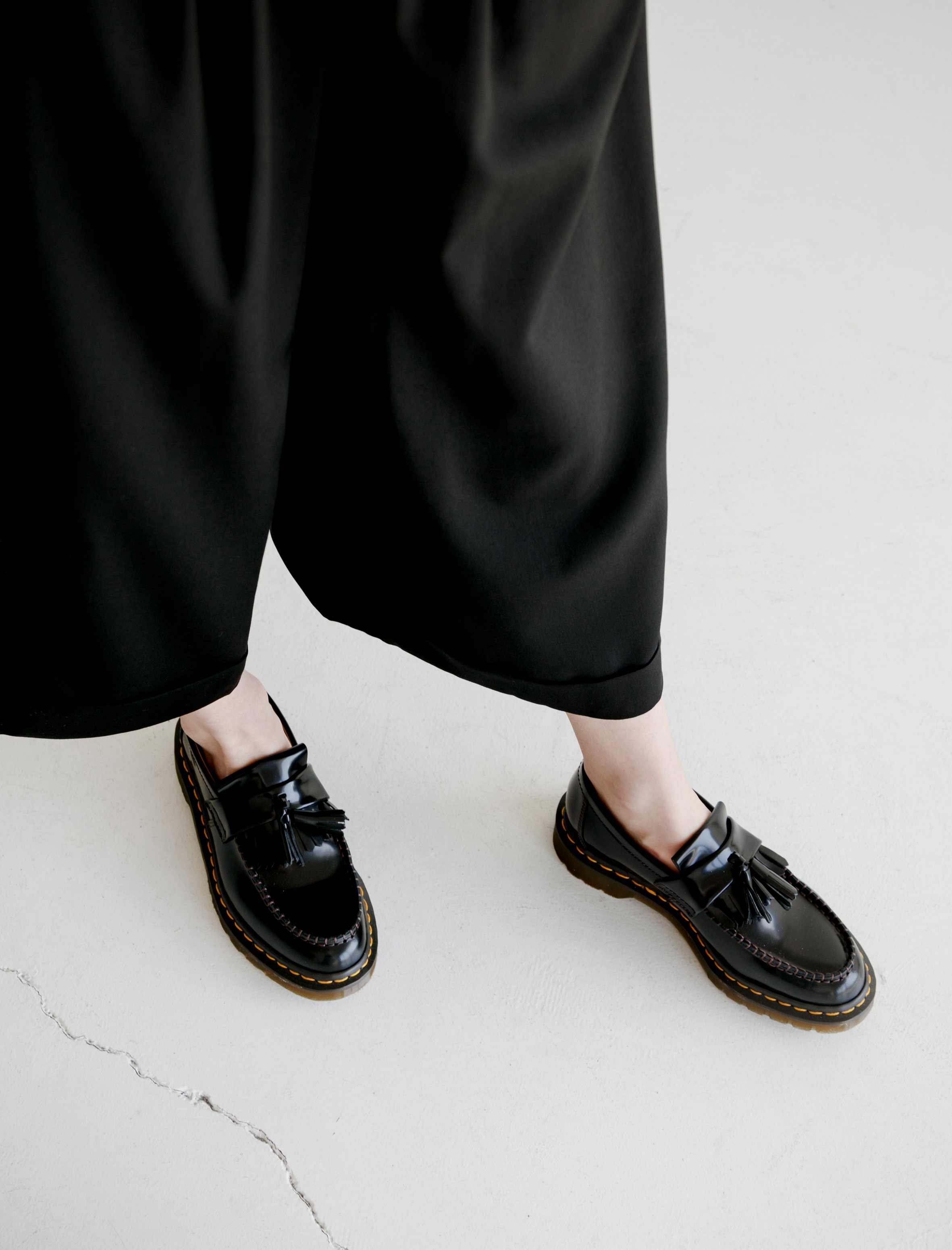 Comme des Garons Dr. Martens Adrian Tassel Loafers - Black