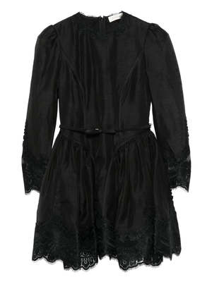 Zimmermann Hypnotic Lace Trim Mini Dress | Garmentory