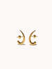 Panconesi Spada Earrings - 18k Gold/Brass - Thumbnail 1