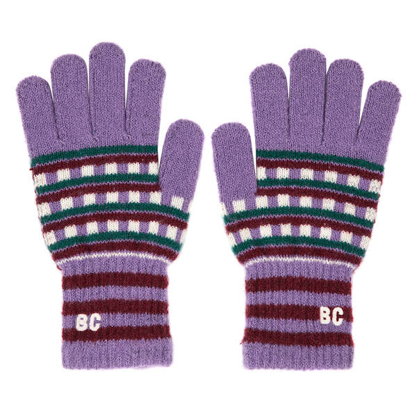 KIDS Bobo Choses Jacquard Long Gloves - Purple