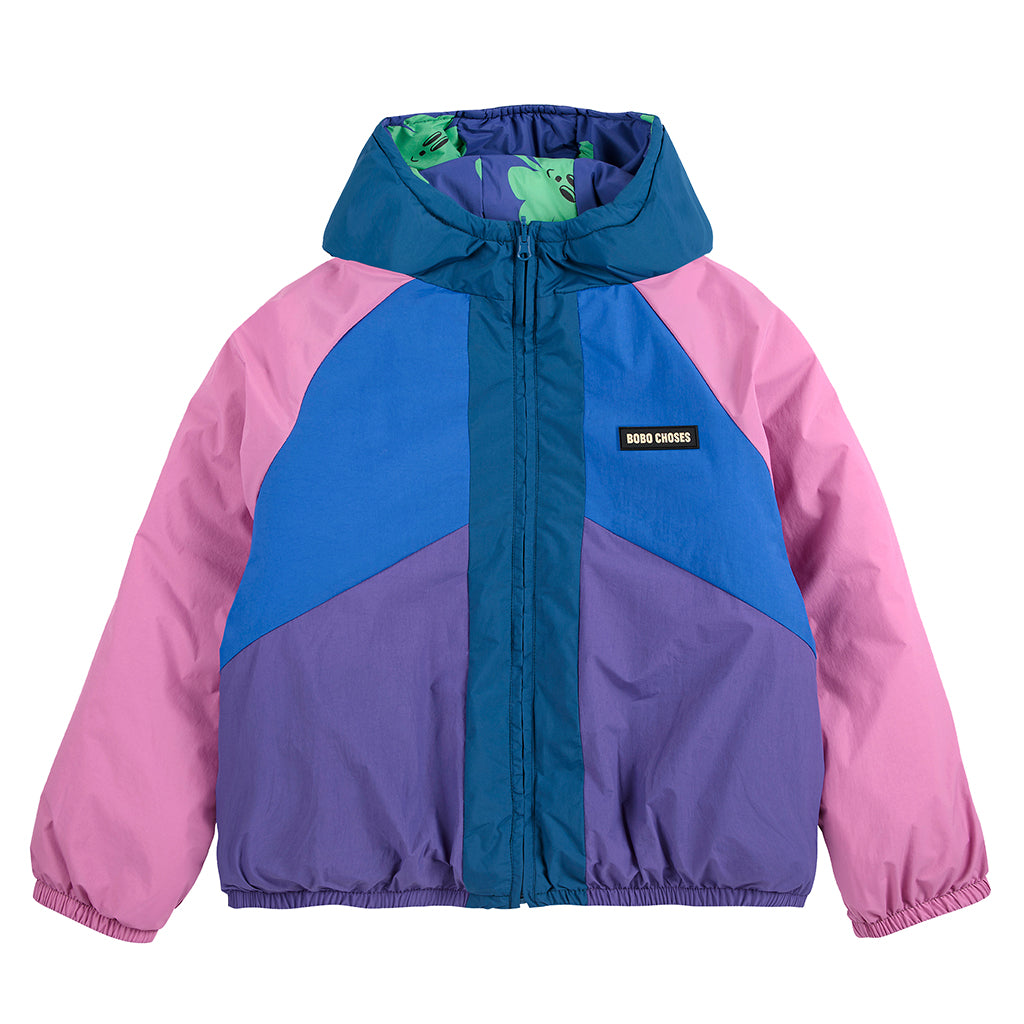 KIDS Bobo Choses Lucky Clover All Over Reversible Jacket - Purple