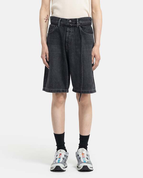 Acne Studios Loose Fit Denim Shorts - Black Acne Studios Loose Fit Denim Shorts - Black