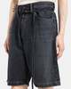 Acne Studios Loose Fit Denim Shorts - Black - Thumbnail 4