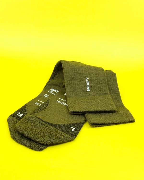 Satisfy Merino Nylon Tube Socks - Dark Olive
