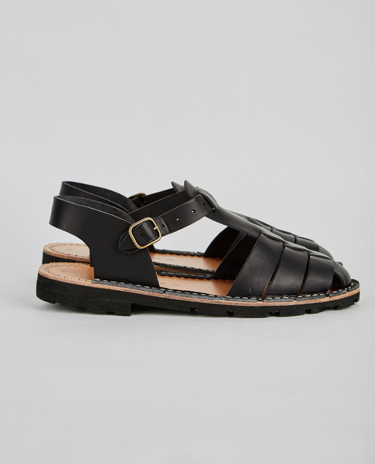 Steve Mono VEGETABLE TANNED CALFSKIN GLUCA SANDAL - Image 2 of 8