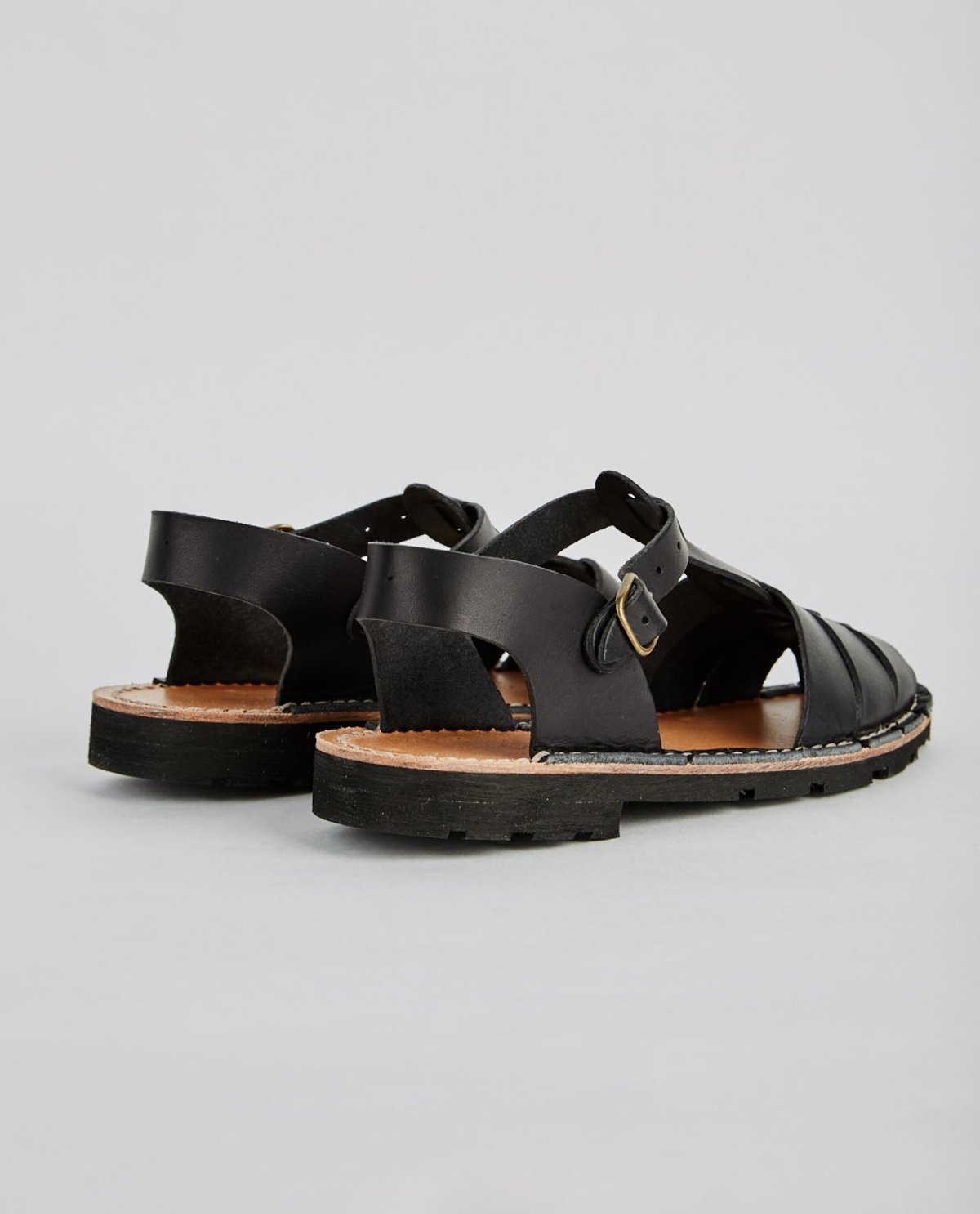 Steve Mono VEGETABLE TANNED CALFSKIN GLUCA SANDAL - Image 3 of 8