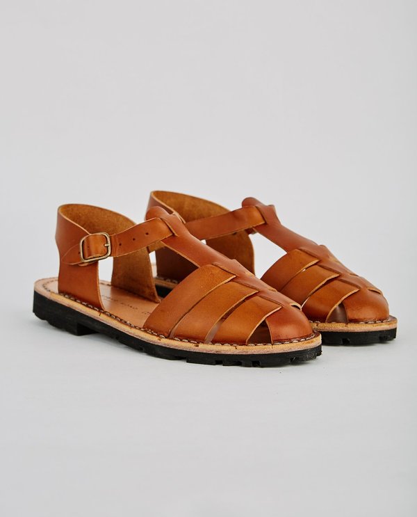 Steve Mono VEGETABLE TANNED CALFSKIN GLUCA SANDAL