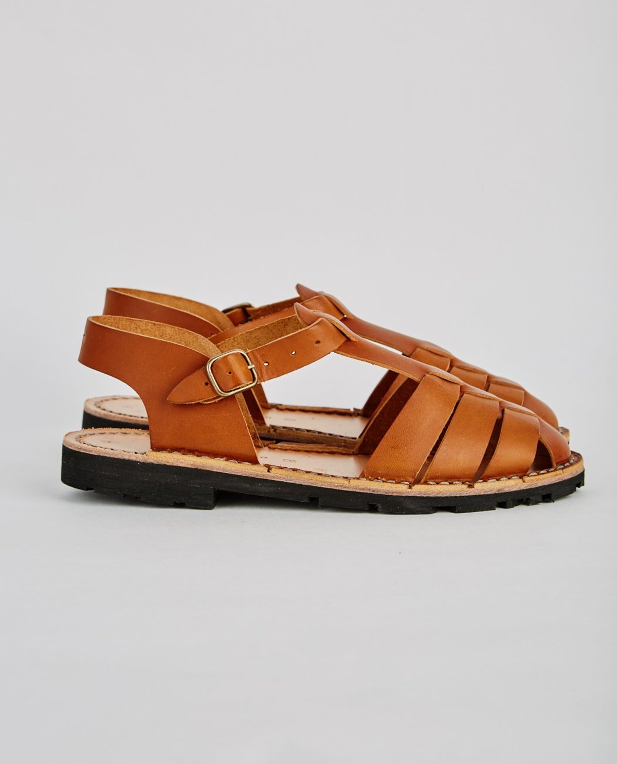 Steve Mono VEGETABLE TANNED CALFSKIN GLUCA SANDAL - Image 6 of 8