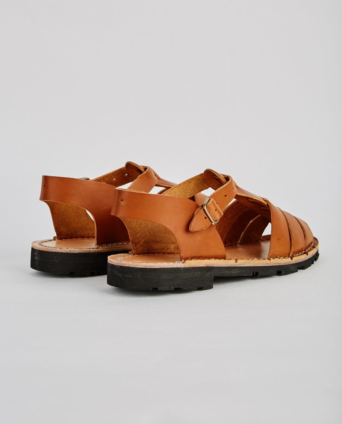 Steve Mono VEGETABLE TANNED CALFSKIN GLUCA SANDAL - Image 7 of 8