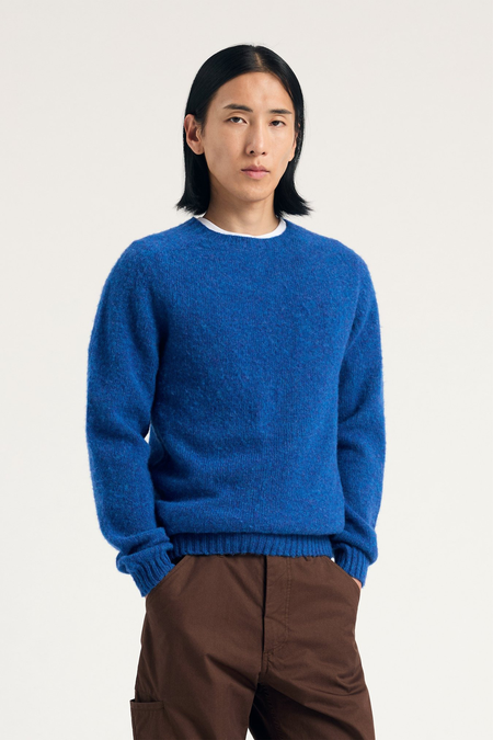 MARINE SERRE Wool and fluffy knit crewneck | Garmentory