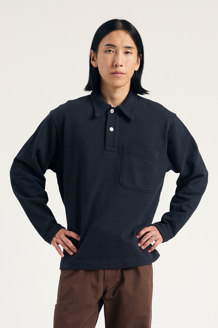 Thisisneverthat Waffle Long Sleeve Polo Shirt - Pink