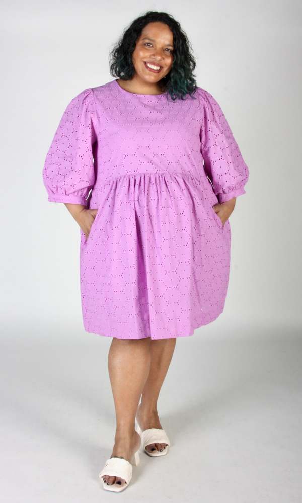 Birds of North America Bluebonnet Dress - Ube