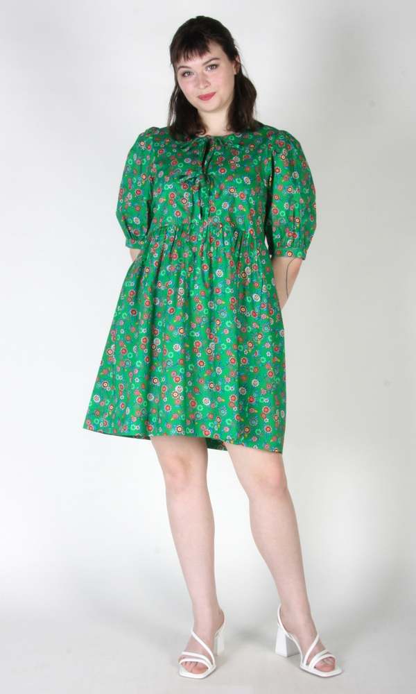 Birds of North America Corvid Dress - Straw Flower